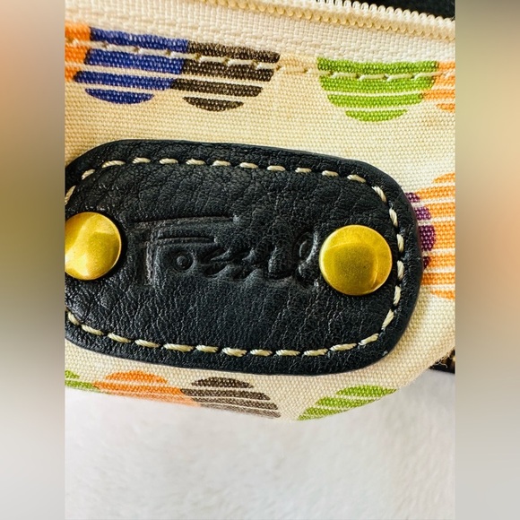 Fossil Black Soft Pebble Leather Medium Size Crossbody Bag Or Wallet - Picture 10 of 11